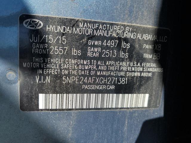 Photo 11 VIN: 5NPE24AFXGH271381 - HYUNDAI SONATA SE 