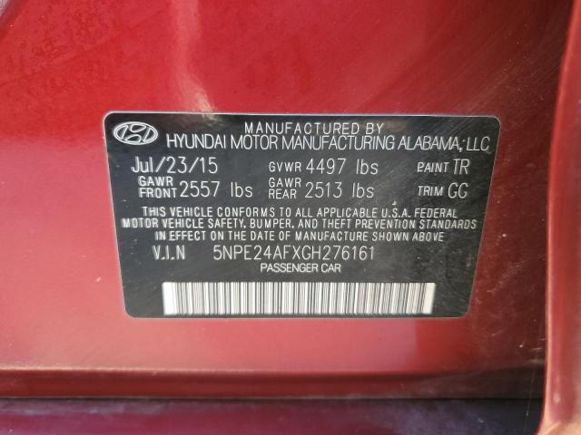 Photo 11 VIN: 5NPE24AFXGH276161 - HYUNDAI SONATA 