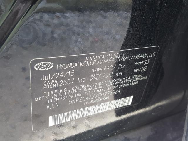 Photo 9 VIN: 5NPE24AFXGH276984 - HYUNDAI SONATA SE 