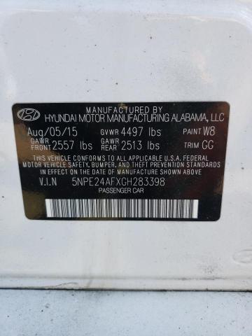 Photo 9 VIN: 5NPE24AFXGH283398 - HYUNDAI SONATA SE 