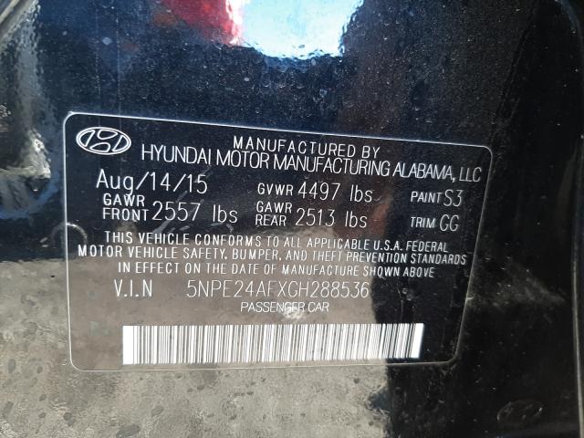 Photo 9 VIN: 5NPE24AFXGH288536 - HYUNDAI SONATA 