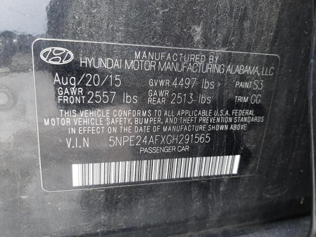 Photo 11 VIN: 5NPE24AFXGH291565 - HYUNDAI SONATA SE 