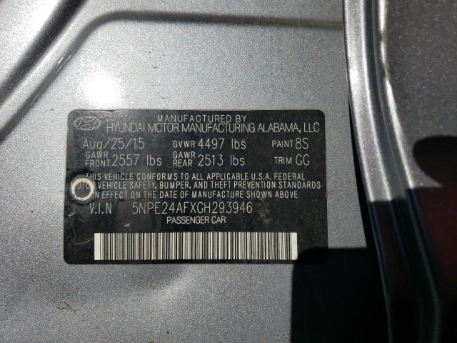 Photo 11 VIN: 5NPE24AFXGH293946 - HYUNDAI SONATA SE 