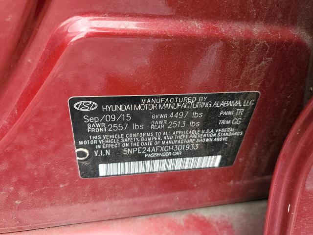 Photo 11 VIN: 5NPE24AFXGH301933 - HYUNDAI SONATA 