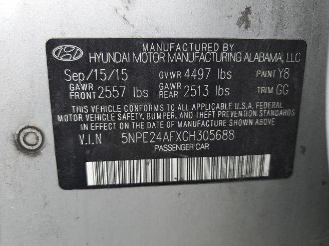 Photo 11 VIN: 5NPE24AFXGH305688 - HYUNDAI SONATA 