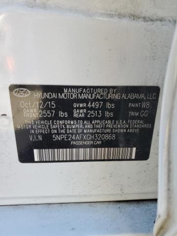 Photo 11 VIN: 5NPE24AFXGH320868 - HYUNDAI SONATA 