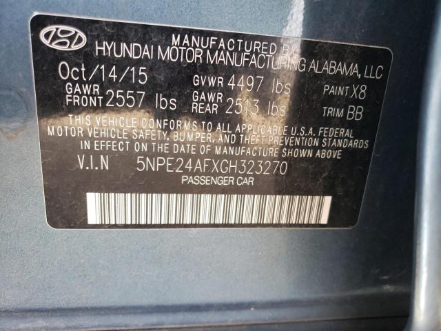 Photo 9 VIN: 5NPE24AFXGH323270 - HYUNDAI SONATA SE 