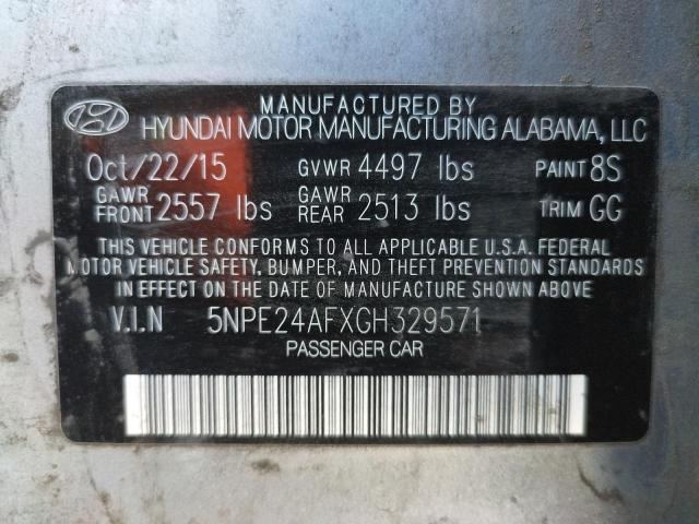 Photo 9 VIN: 5NPE24AFXGH329571 - HYUNDAI SONATA SE 