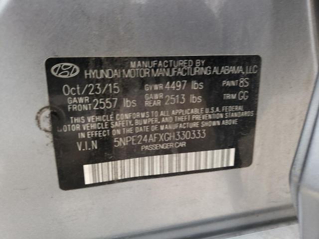 Photo 9 VIN: 5NPE24AFXGH330333 - HYUNDAI SONATA SE 