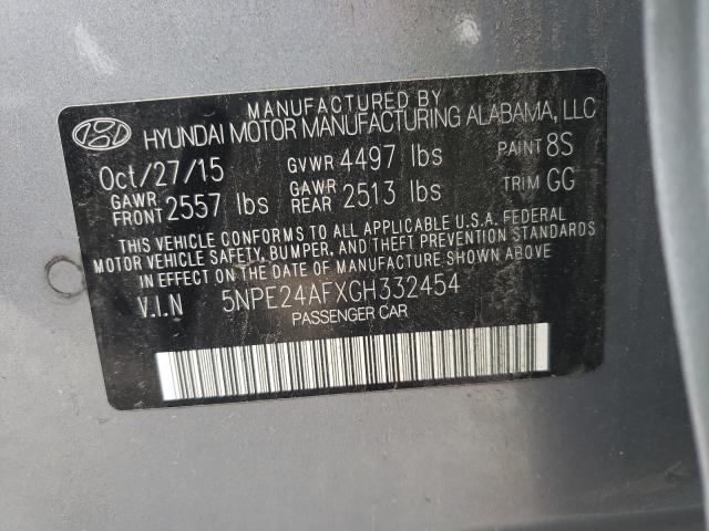 Photo 9 VIN: 5NPE24AFXGH332454 - HYUNDAI SONATA SE 