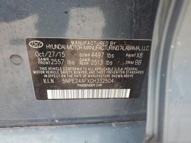 Photo 11 VIN: 5NPE24AFXGH332504 - HYUNDAI SONATA 