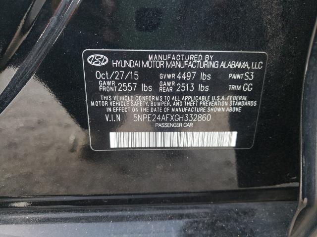 Photo 9 VIN: 5NPE24AFXGH332860 - HYUNDAI SONATA SE 