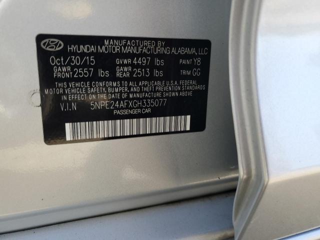 Photo 11 VIN: 5NPE24AFXGH335077 - HYUNDAI SONATA SE 