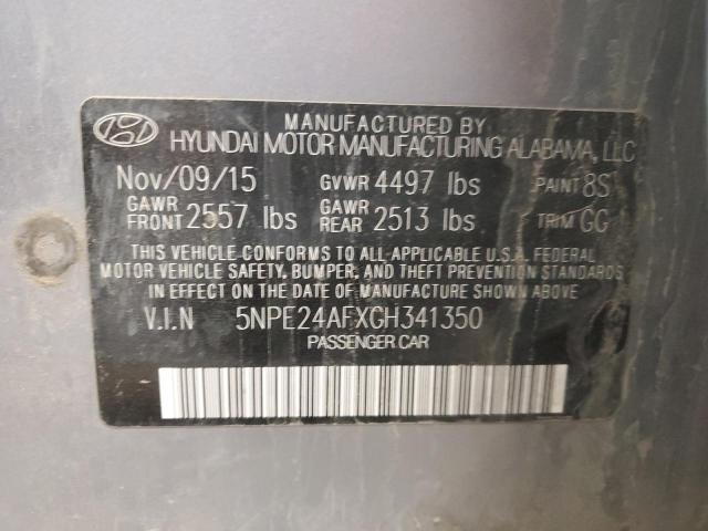 Photo 11 VIN: 5NPE24AFXGH341350 - HYUNDAI SONATA SE 