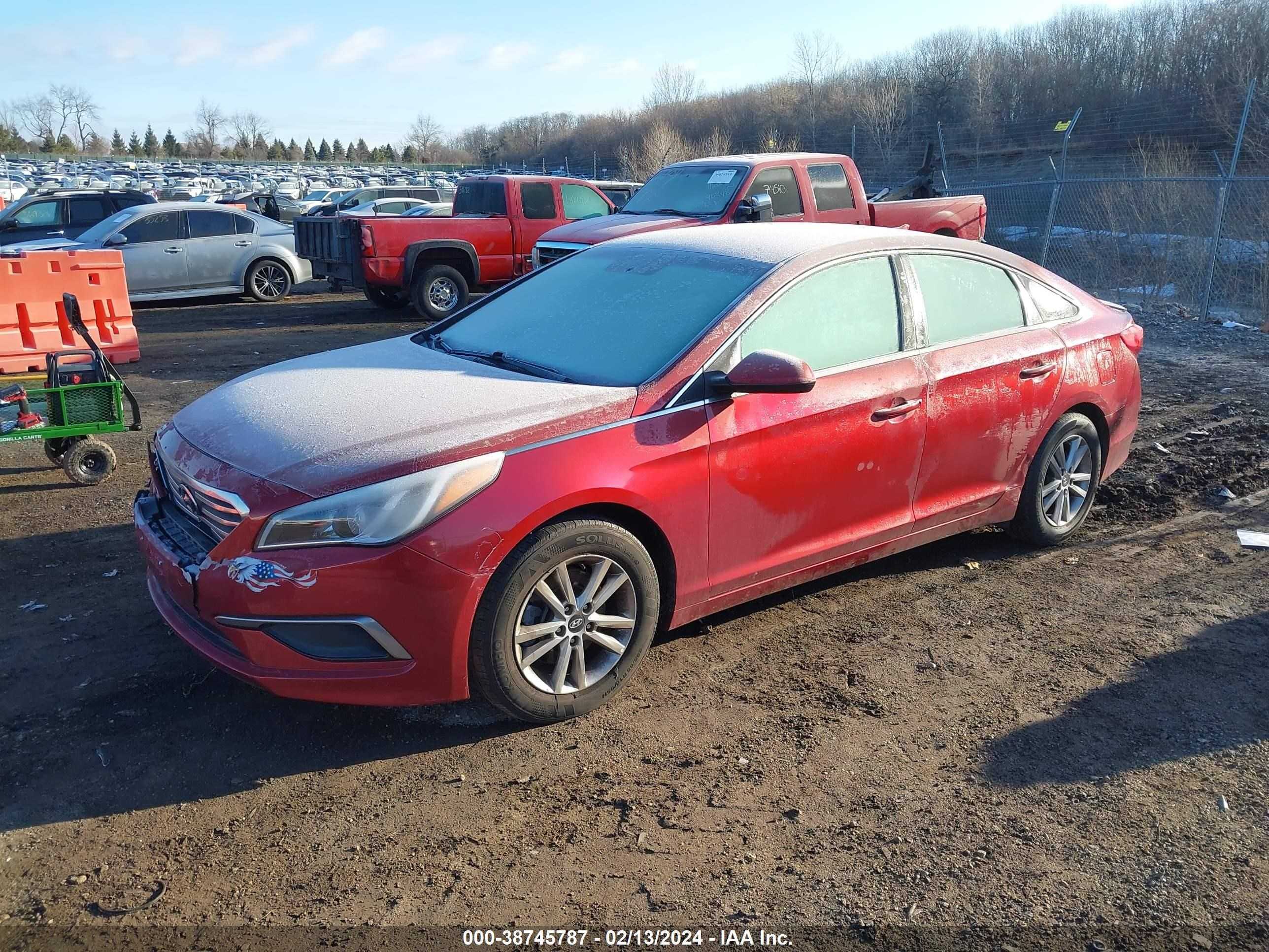 Photo 1 VIN: 5NPE24AFXGH357905 - HYUNDAI SONATA 