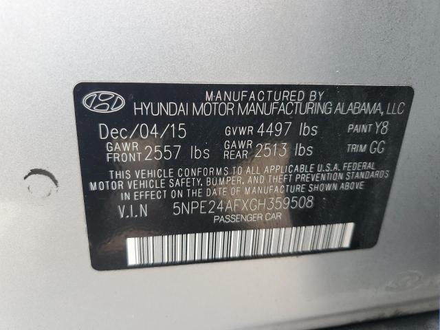 Photo 11 VIN: 5NPE24AFXGH359508 - HYUNDAI SONATA 