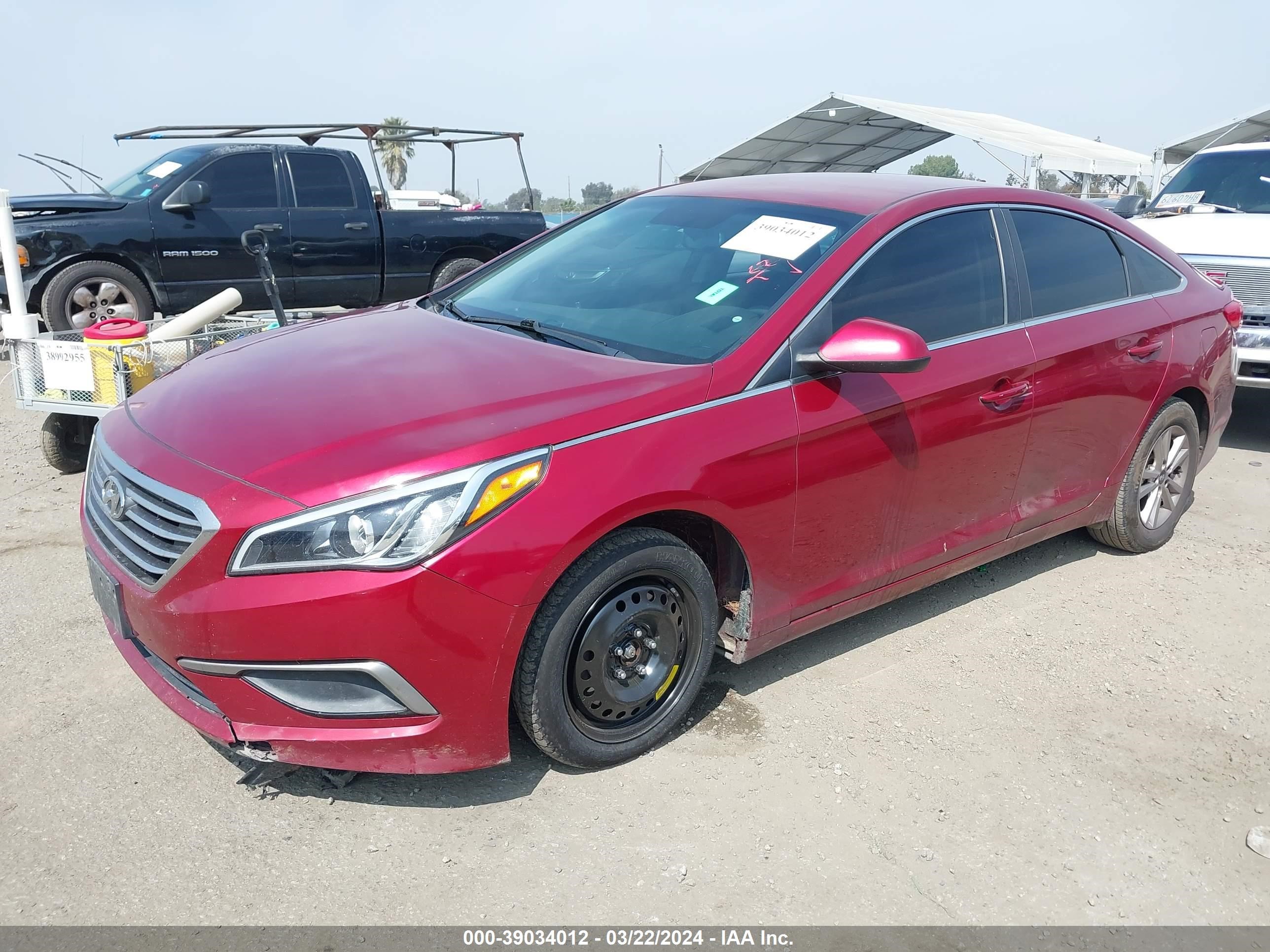 Photo 1 VIN: 5NPE24AFXGH360366 - HYUNDAI SONATA 