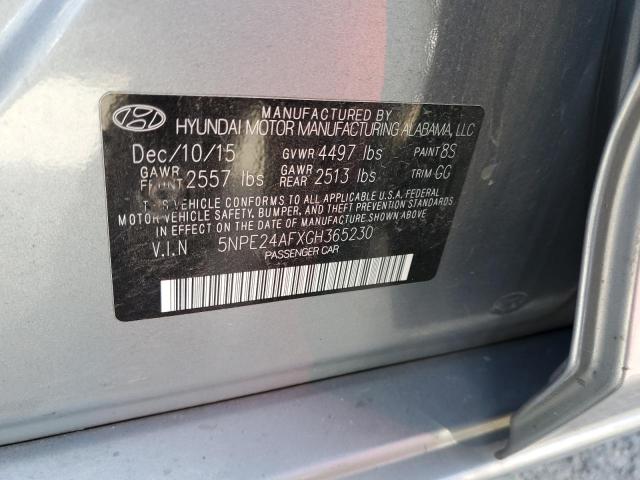 Photo 9 VIN: 5NPE24AFXGH365230 - HYUNDAI SONATA SE 