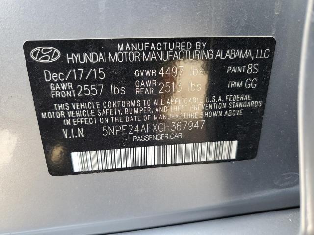 Photo 11 VIN: 5NPE24AFXGH367947 - HYUNDAI SONATA SE 