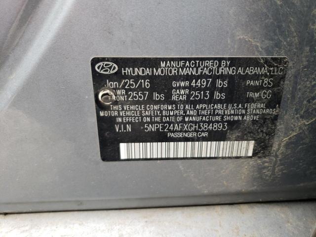 Photo 11 VIN: 5NPE24AFXGH384893 - HYUNDAI SONATA SE 