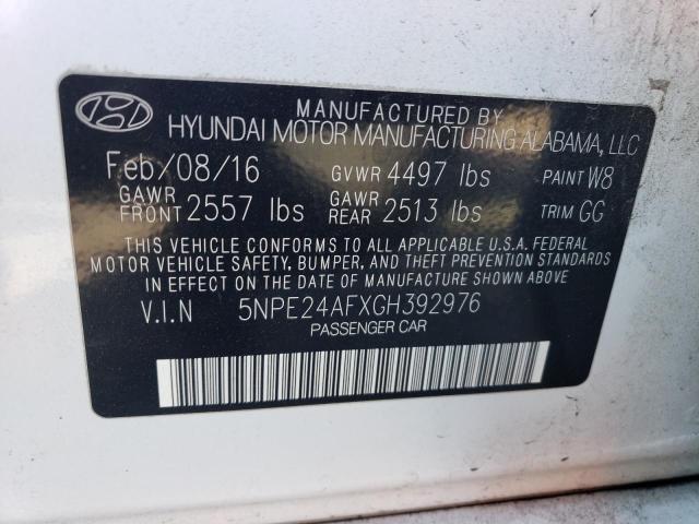 Photo 12 VIN: 5NPE24AFXGH392976 - HYUNDAI SONATA 