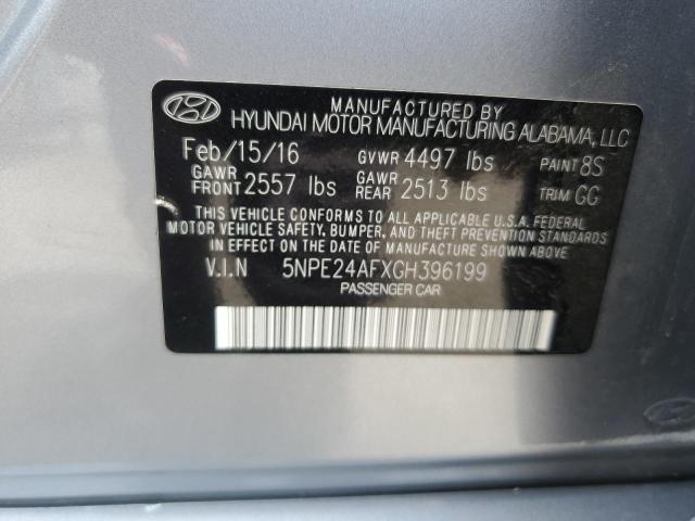 Photo 11 VIN: 5NPE24AFXGH396199 - HYUNDAI SONATA 