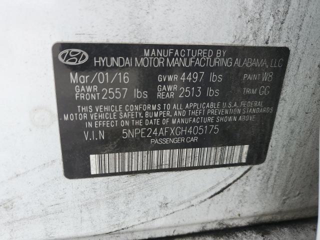 Photo 11 VIN: 5NPE24AFXGH405175 - HYUNDAI SONATA SE 