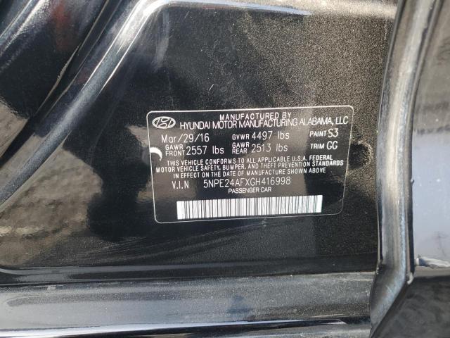 Photo 12 VIN: 5NPE24AFXGH416998 - HYUNDAI SONATA SE 