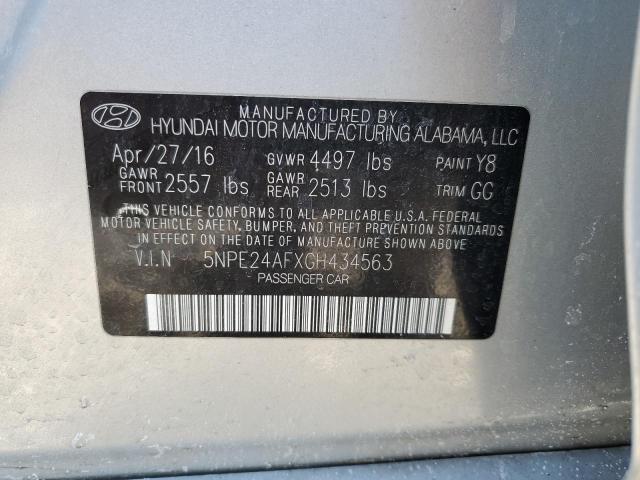 Photo 11 VIN: 5NPE24AFXGH434563 - HYUNDAI SONATA SE 