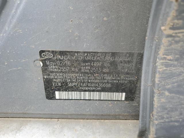 Photo 11 VIN: 5NPE24AFXHH436668 - HYUNDAI SONATA SE 