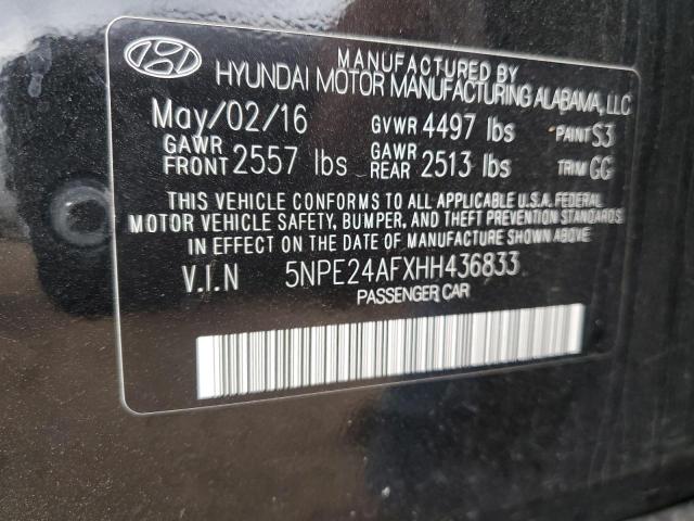 Photo 11 VIN: 5NPE24AFXHH436833 - HYUNDAI SONATA SE 