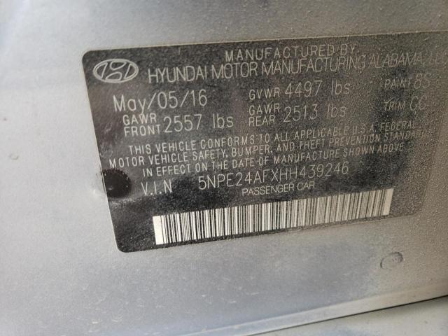 Photo 12 VIN: 5NPE24AFXHH439246 - HYUNDAI SONATA 