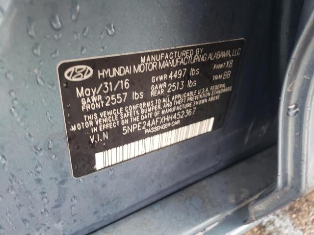 Photo 9 VIN: 5NPE24AFXHH452367 - HYUNDAI SONATA SE 