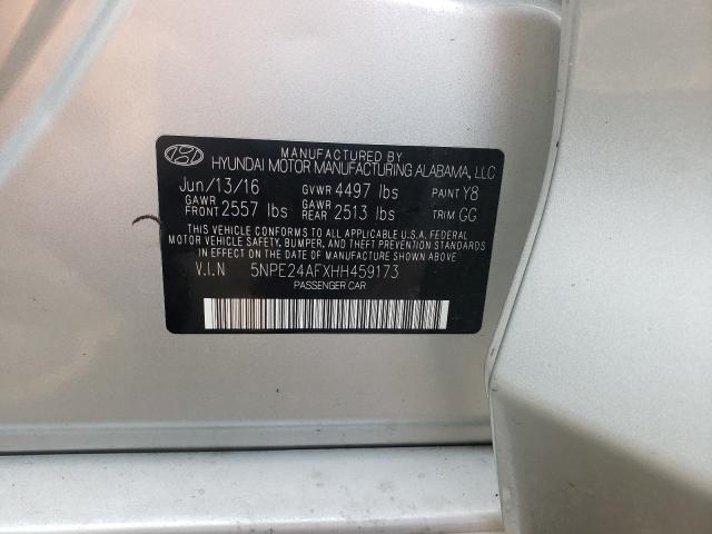 Photo 9 VIN: 5NPE24AFXHH459173 - HYUNDAI SONATA SE 