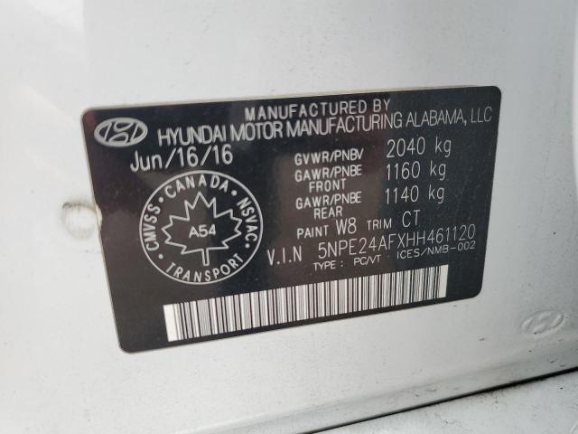 Photo 11 VIN: 5NPE24AFXHH461120 - HYUNDAI SONATA SE 