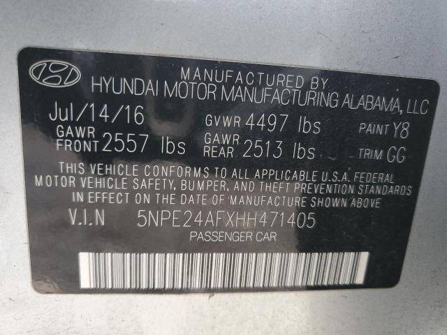 Photo 11 VIN: 5NPE24AFXHH471405 - HYUNDAI SONATA 