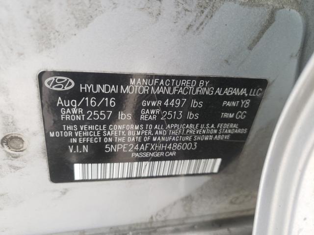 Photo 9 VIN: 5NPE24AFXHH486003 - HYUNDAI SONATA SE 