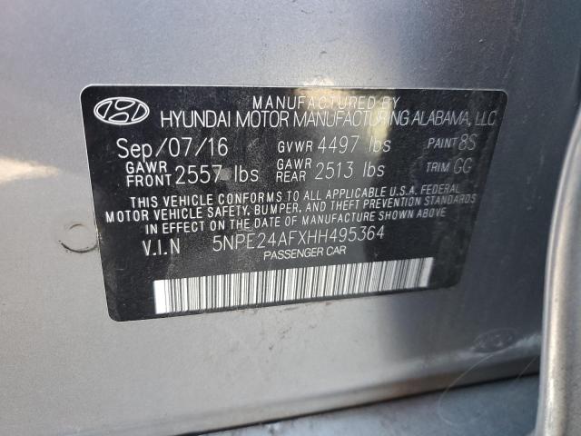 Photo 11 VIN: 5NPE24AFXHH495364 - HYUNDAI SONATA 