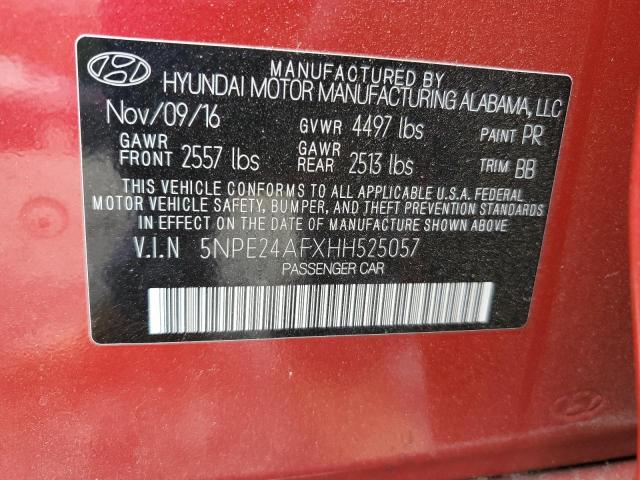 Photo 11 VIN: 5NPE24AFXHH525057 - HYUNDAI SONATA 