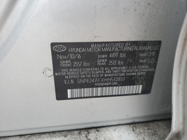 Photo 9 VIN: 5NPE24AFXHH532851 - HYUNDAI SONATA SE 