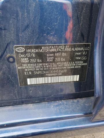 Photo 11 VIN: 5NPE24AFXHH535619 - HYUNDAI SONATA SE 