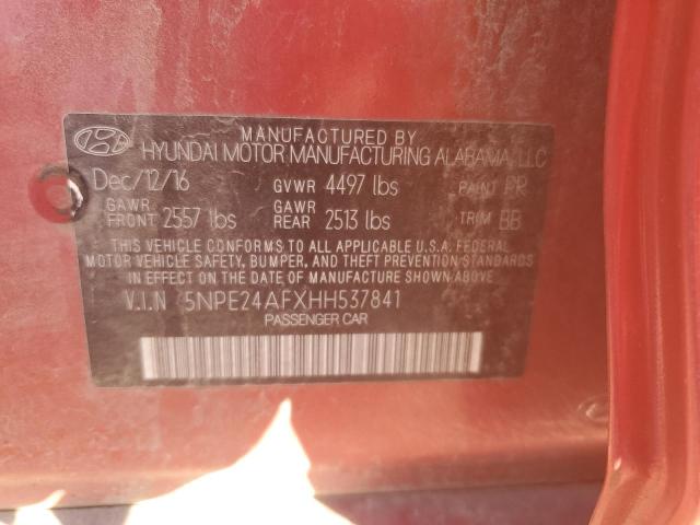 Photo 11 VIN: 5NPE24AFXHH537841 - HYUNDAI SONATA SE 