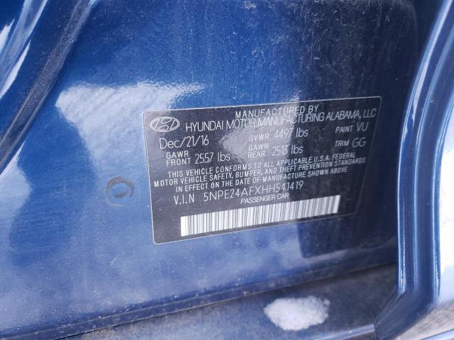 Photo 11 VIN: 5NPE24AFXHH541419 - HYUNDAI SONATA 