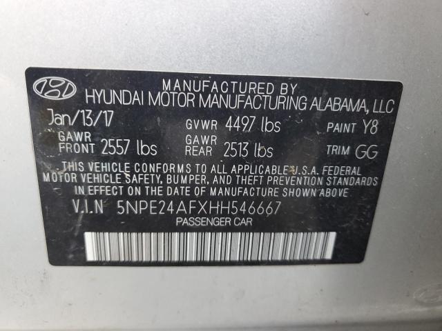 Photo 11 VIN: 5NPE24AFXHH546667 - HYUNDAI SONATA SE 