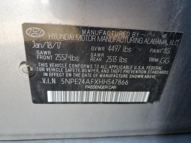 Photo 9 VIN: 5NPE24AFXHH547866 - HYUNDAI SONATA SE 