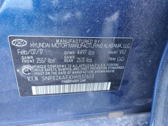 Photo 11 VIN: 5NPE24AFXHH557653 - HYUNDAI SONATA SE 