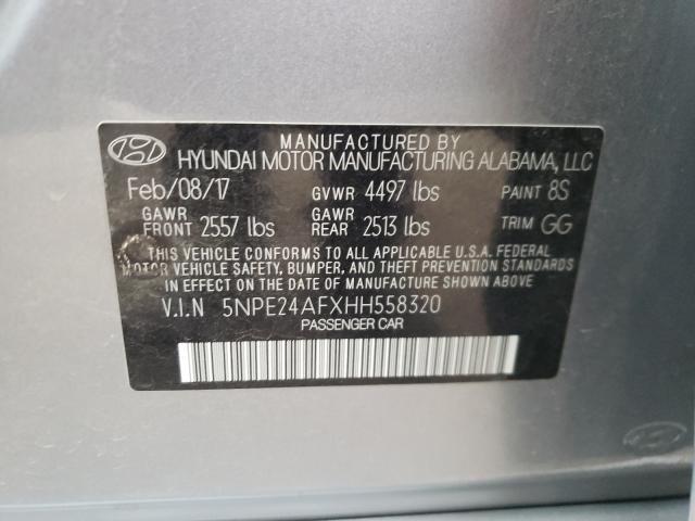 Photo 9 VIN: 5NPE24AFXHH558320 - HYUNDAI SONATA SE 