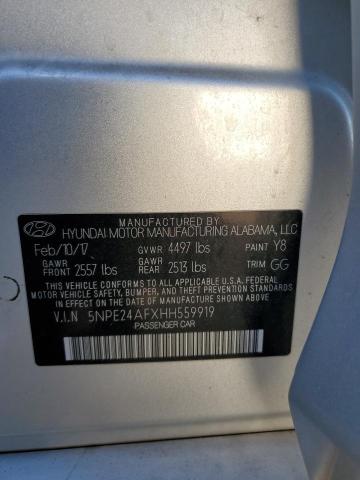 Photo 11 VIN: 5NPE24AFXHH559919 - HYUNDAI SONATA SE 