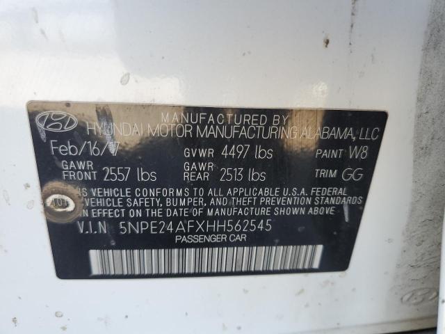 Photo 12 VIN: 5NPE24AFXHH562545 - HYUNDAI SONATA 