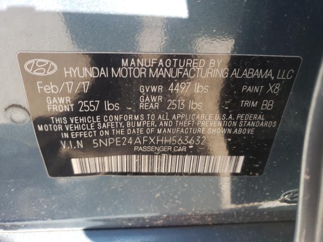 Photo 9 VIN: 5NPE24AFXHH563632 - HYUNDAI SONATA SE 